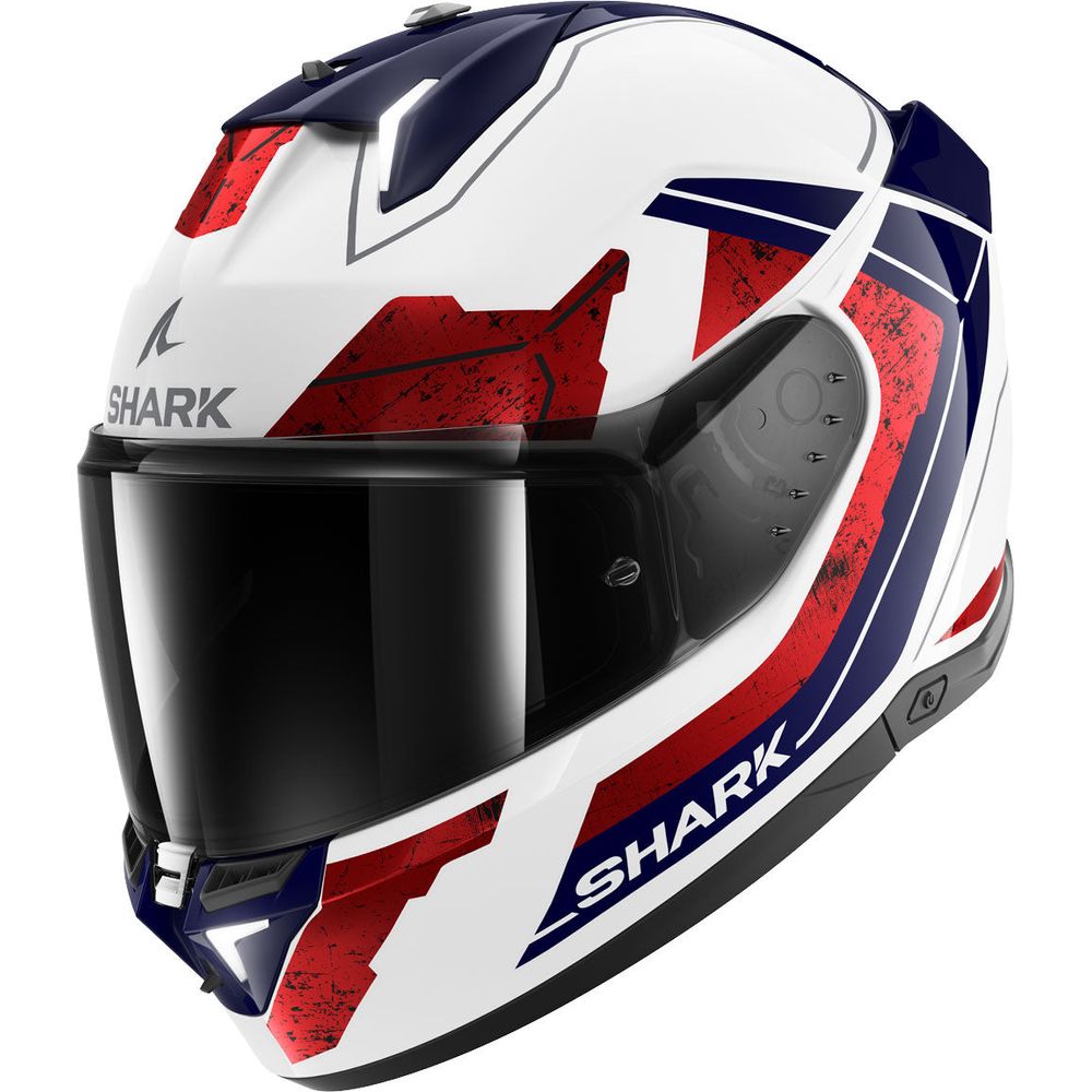 Shark Skwal i3 Full Face Helmet Rhad White / Chrome / Red