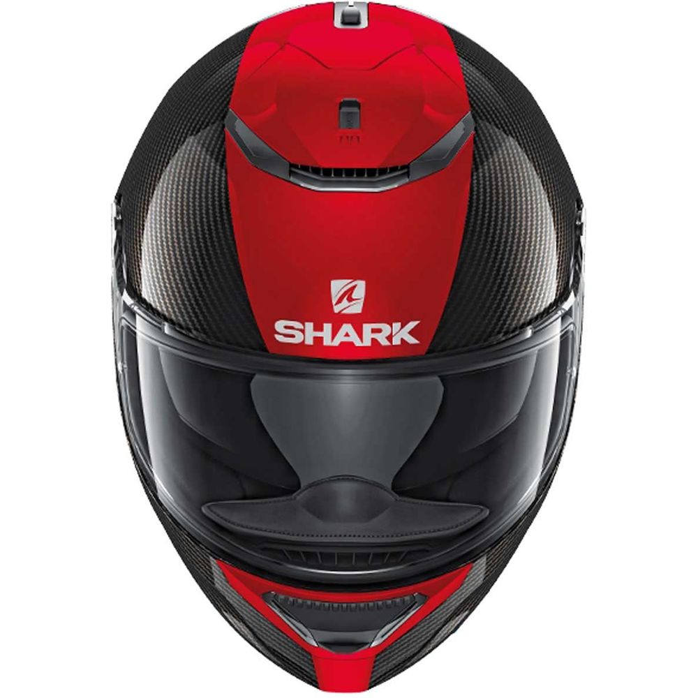 Shark Spartan Carbon Skin Full Face Helmet Black / Red - FREE UK Shipping, FREE 365 Day Returns | Moto Central