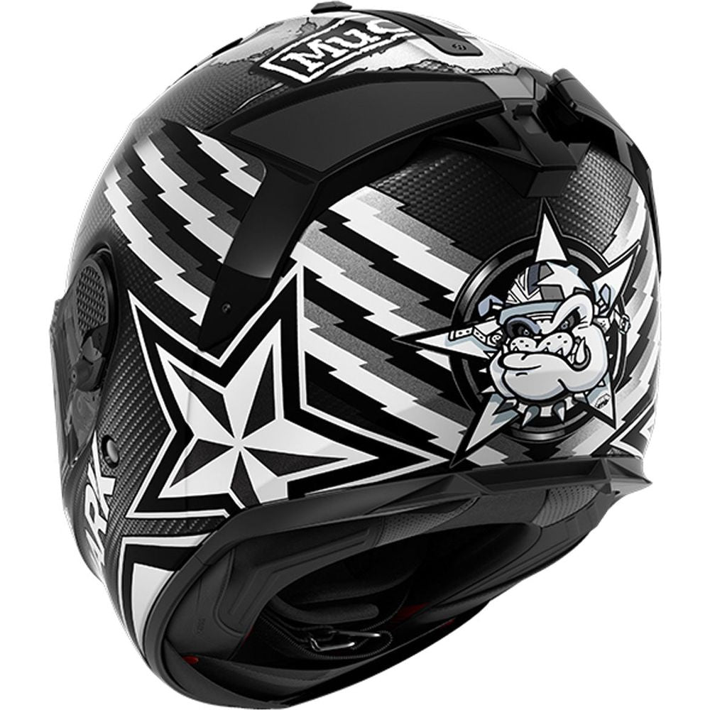 Shark Spartan GT Carbon Redding Full Face Helmet Matt Carbon / White / Anthracite - FREE UK Shipping, FREE 365 Day Returns | Moto Central