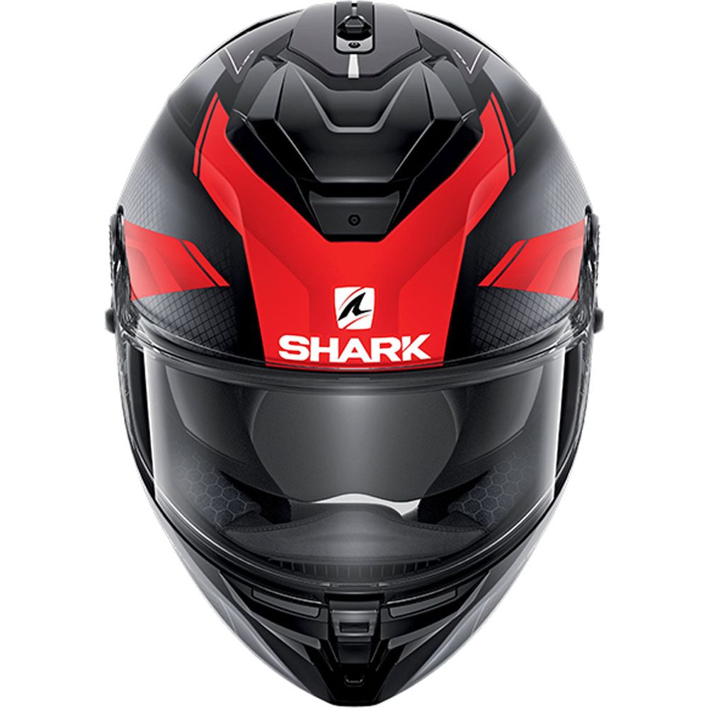 Shark Spartan GT Elgen Full Face Helmet Matt Black / Grey / Red - FREE UK Shipping, FREE 365 Day Returns | Moto Central