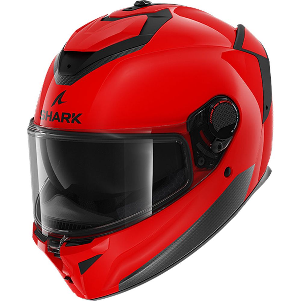 Shark Spartan GT PRO Full Face Helmet Blank Red - FREE UK Shipping, FREE 365 Day Returns | Moto Central