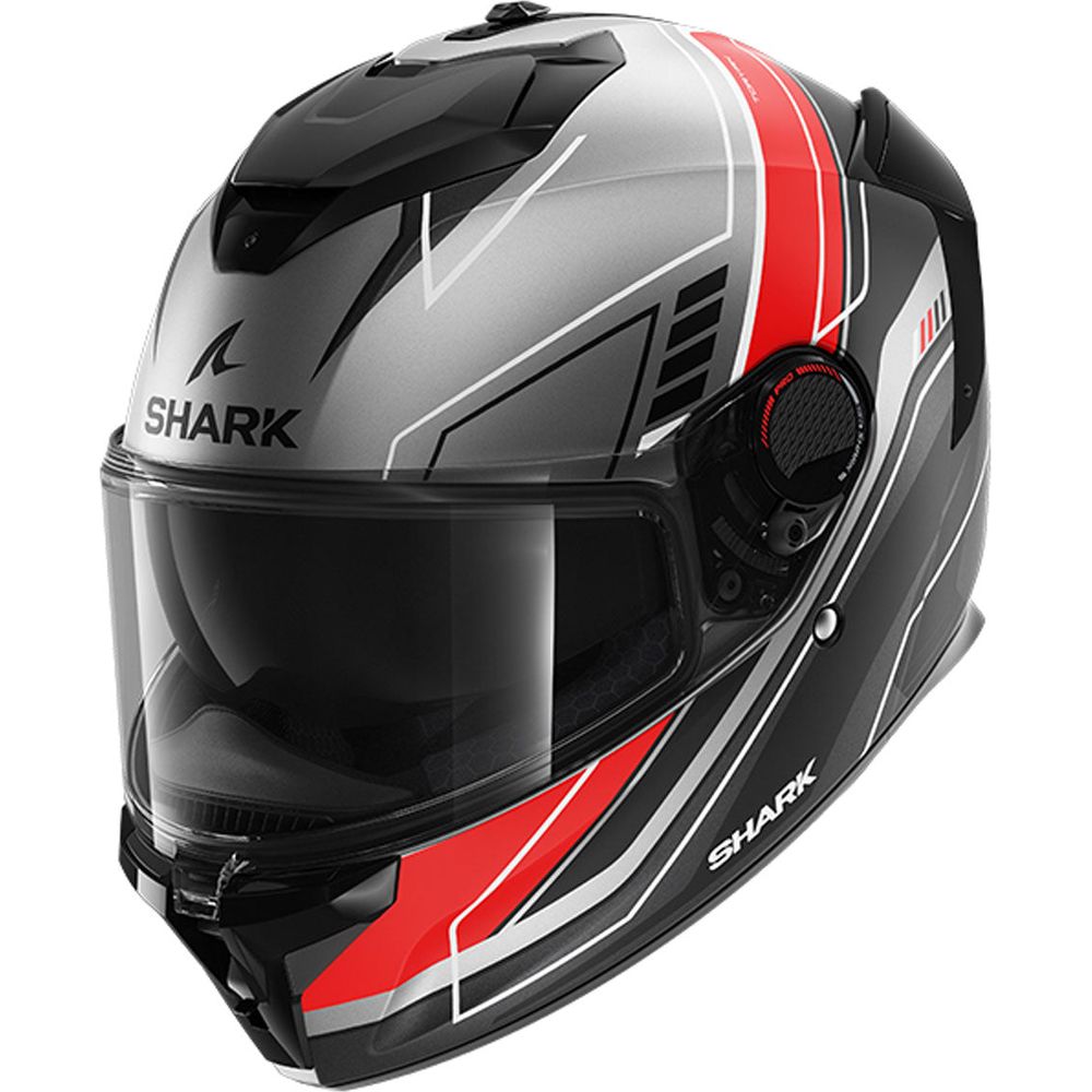 Shark Spartan GT PRO Full Face Helmet Toryan Matt Anthracite / Red / Black