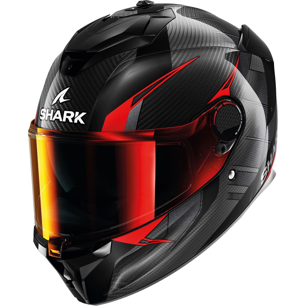 Shark Spartan GT PRO Carbon Full Face Helmet Kultram Black / Red