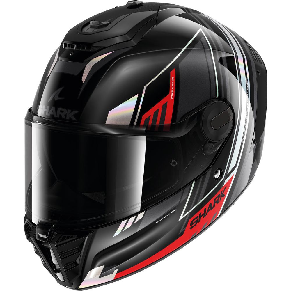 Shark Spartan RS Full Face Helmet Byhron Black / Chrome / Red - FREE UK Shipping, FREE 365 Day Returns | Moto Central