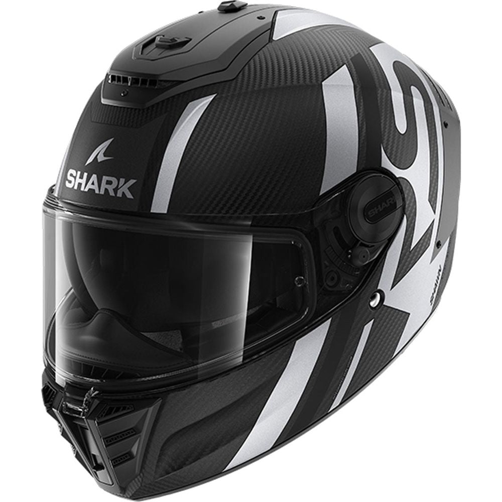 Shark Spartan RS Carbon Full Face Helmet Shawn Matt Carbon / Silver