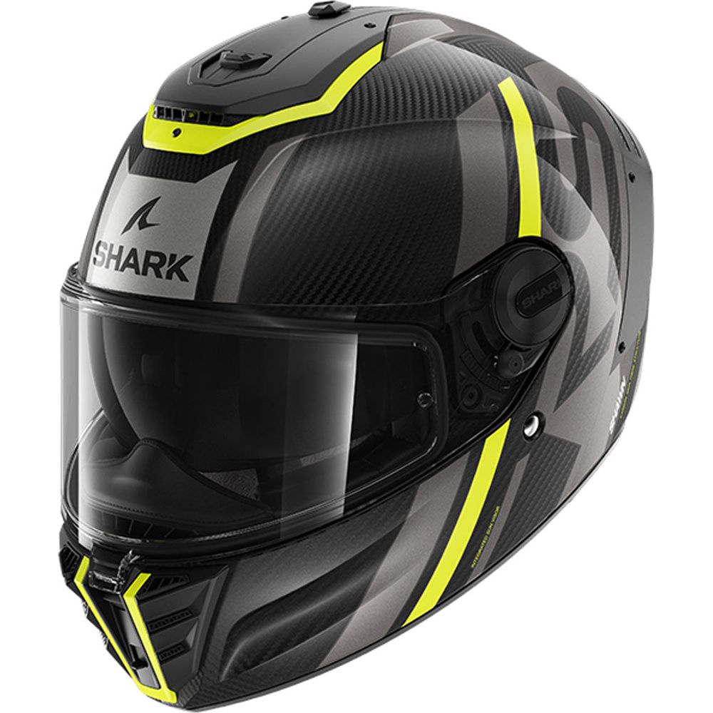 Shark Spartan RS Carbon Full Face Helmet Shawn Carbon / Yellow / Anthracite