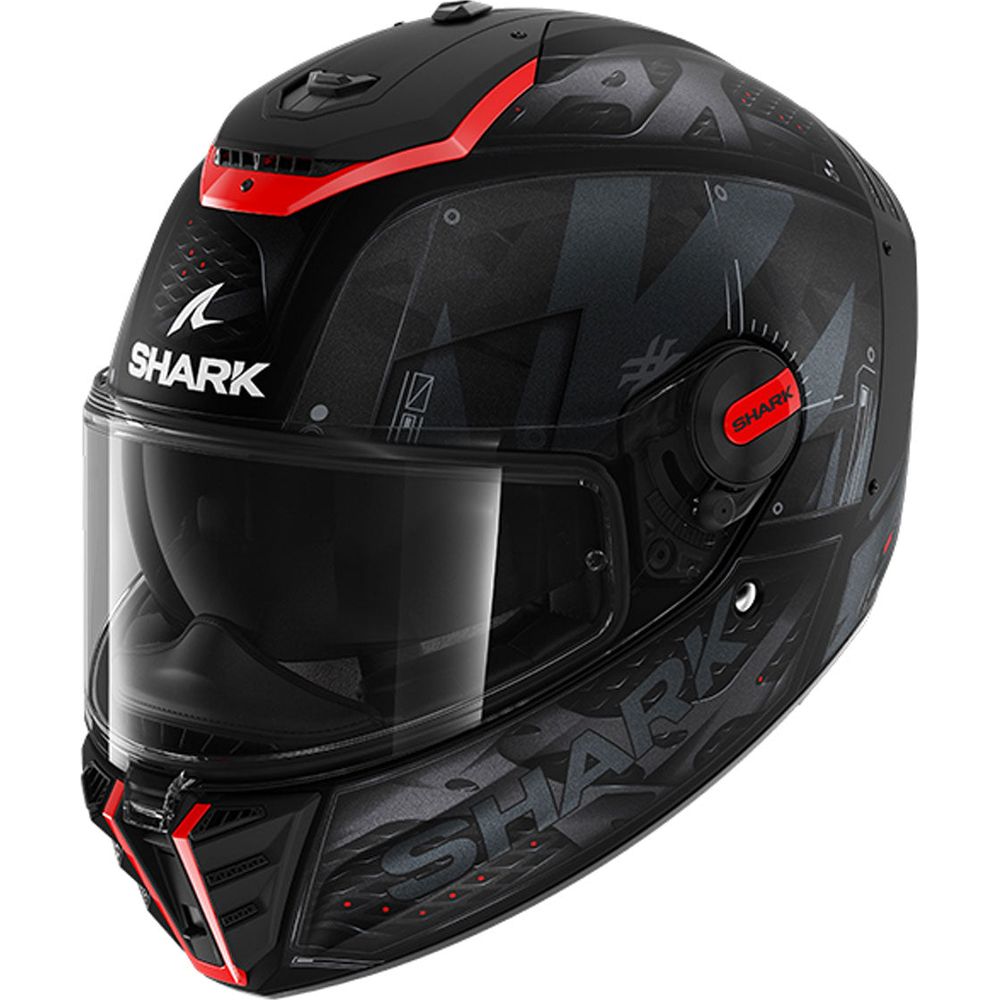 Shark Spartan RS Full Face Helmet Stingrey Matt Black / Red / Anthracite