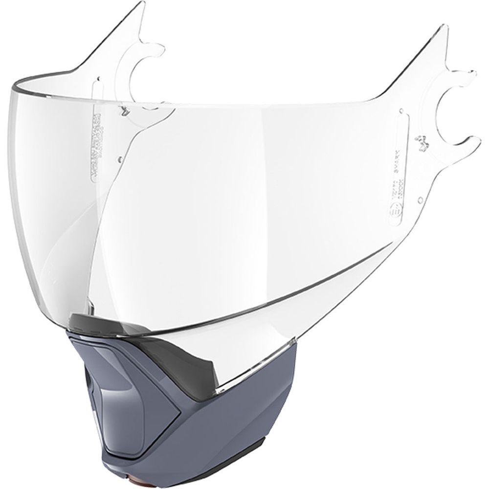 Shark Anti Scratch / Anti Fog Visor Clear With Light Grey Chin Guard For Evo Jet Helmets