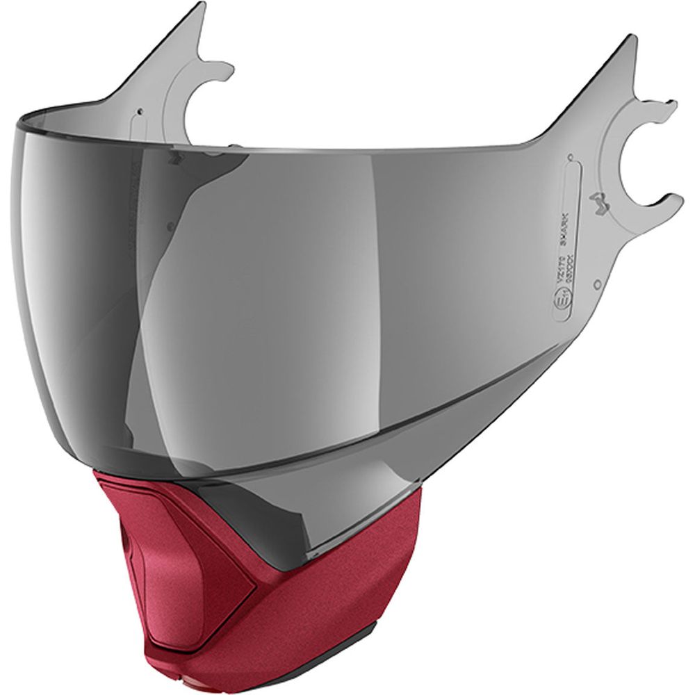 Shark Anti Scratch / Anti Fog Visor Light Tint With Red Chin Guard For Evo Jet Helmets