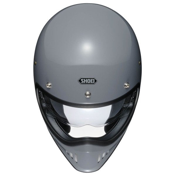 Shoei Ex-Zero Plain Full Face Helmet Basalt Grey - FREE UK Shipping, FREE 365 Day Returns | Moto Central