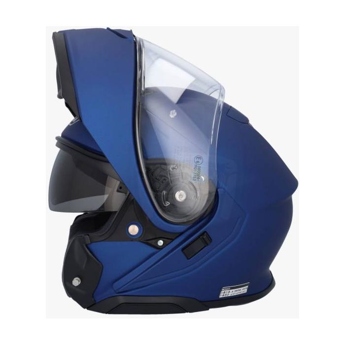 Shoei Neotec 3 Plain Flip-Up Helmet Matt Blue Metallic