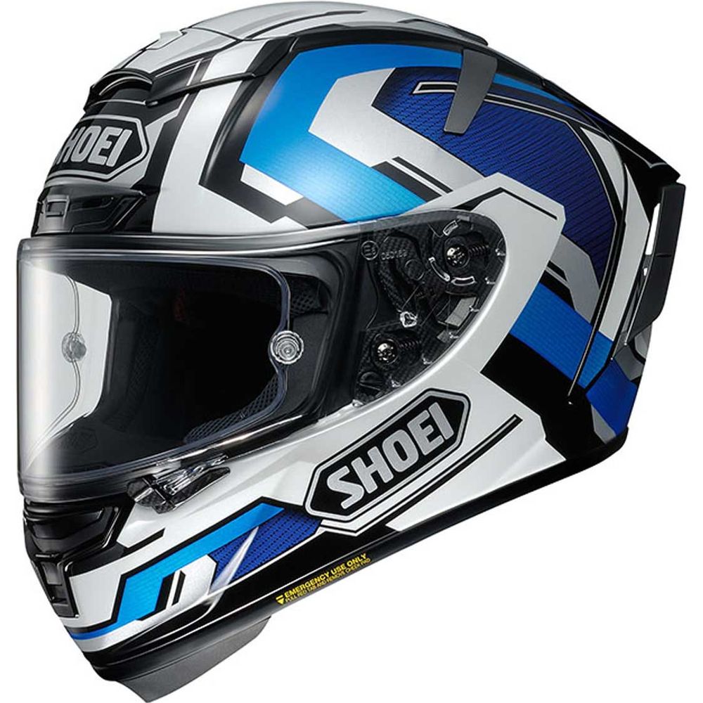 Shoei X Spirit 3 Brink TC-2 Full Face Helmet White / Blue / Black