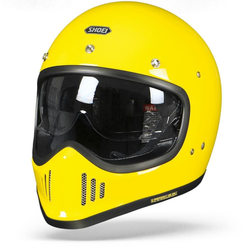 Shoei Ex-Zero Plain Full Face Helmet Yellow