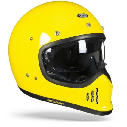 Shoei Ex-Zero Plain Full Face Helmet Yellow