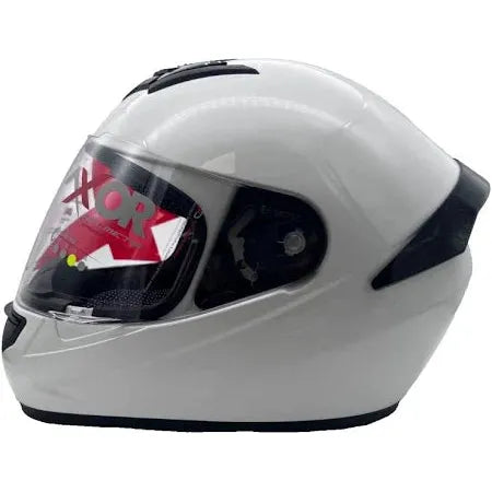 Axor Rage Full Face Helmet Gloss White - FREE UK Shipping, FREE 365 Day Returns | Moto Central