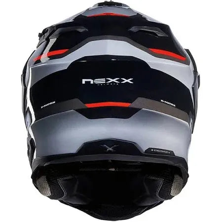 Nexx X.WED2 X Adventure Helmet Patrol Black / Silver / Red - FREE UK Shipping, FREE 365 Day Returns | Moto Central