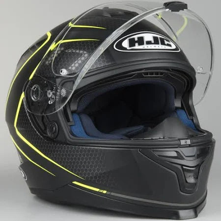 HJC IS 17 Lank MC4HSF Full Face Helmet Black / Yellow  - FREE UK Shipping, FREE 365 Day Returns | Moto Central