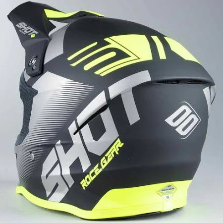 Shot Furious MX Helmet Trust Black / Matt Neon Yellow  - FREE UK Delivery - Moto Central