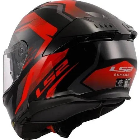 LS2 FF808 Stream 2 ECE 22.06 Full Face Helmet Fury Black / Red