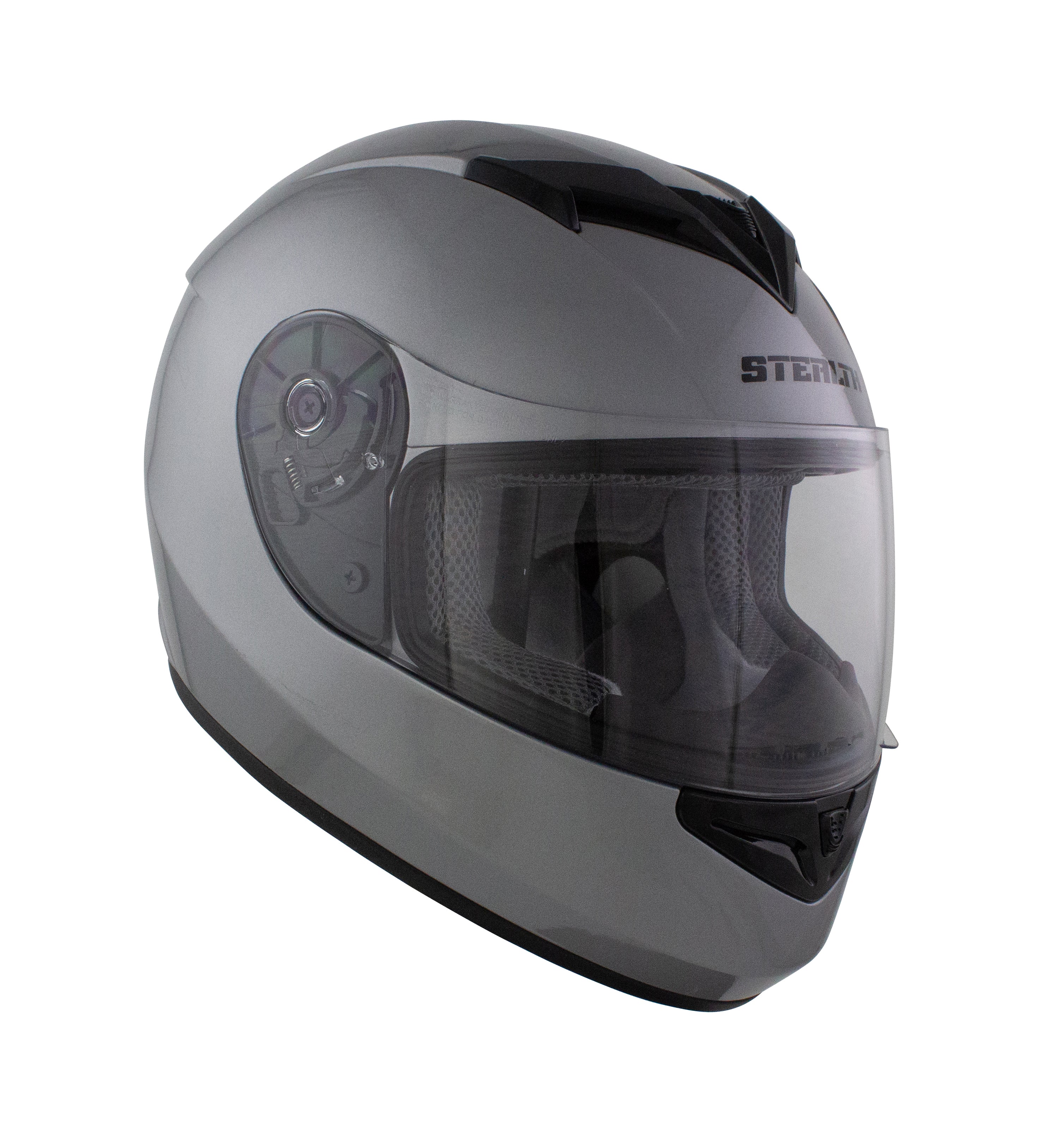 Stealth V121 Full Face Helmet Gloss Silver