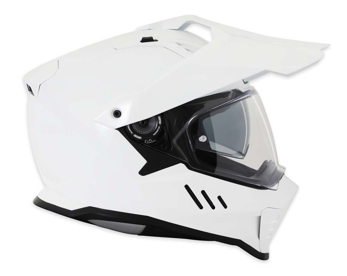 Simpson Xcursion Adventure Helmet Solid White - FREE UK Shipping, FREE 365 Day Returns | Moto Central