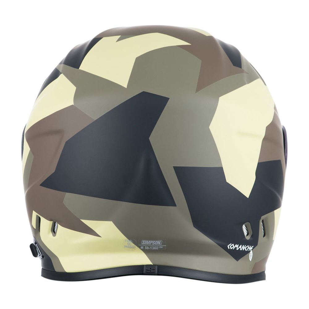 Simpson Venom Comanche ECE 22.06 Full Face Helmet Green / Brown  - FREE UK Shipping, FREE 365 Day Returns | Moto Central