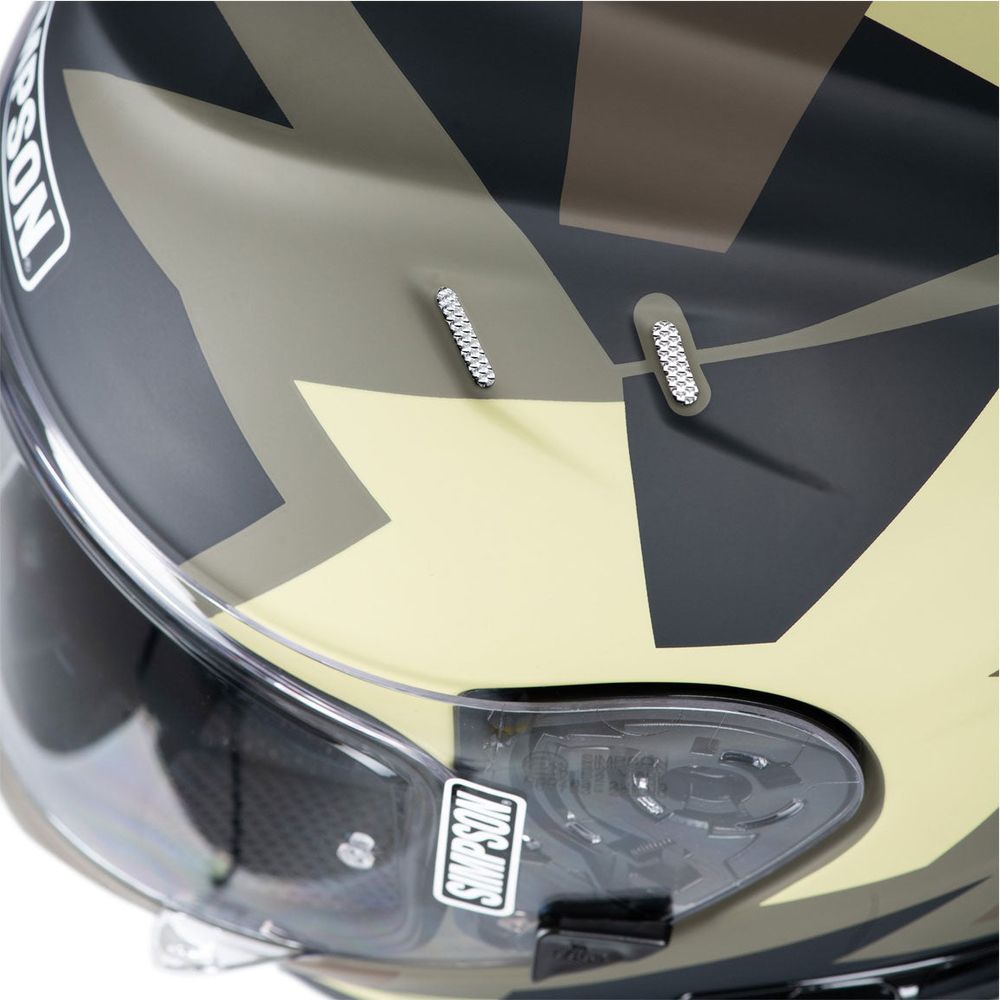 Simpson Venom Comanche ECE 22.06 Full Face Helmet Green / Brown  - FREE UK Shipping, FREE 365 Day Returns | Moto Central