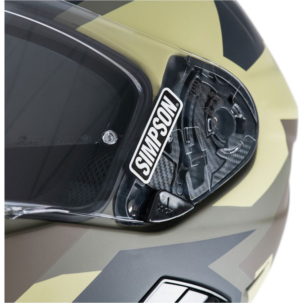 Simpson Venom Comanche ECE 22.06 Full Face Helmet Green / Brown  - FREE UK Shipping, FREE 365 Day Returns | Moto Central