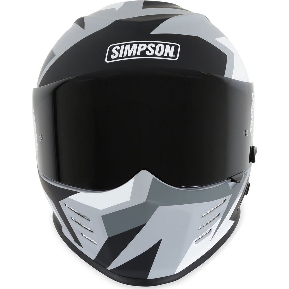 Simpson Venom Have Blue ECE 22.06 Full Face Helmet Grey / Charcoal  - FREE UK Shipping, FREE 365 Day Returns | Moto Central