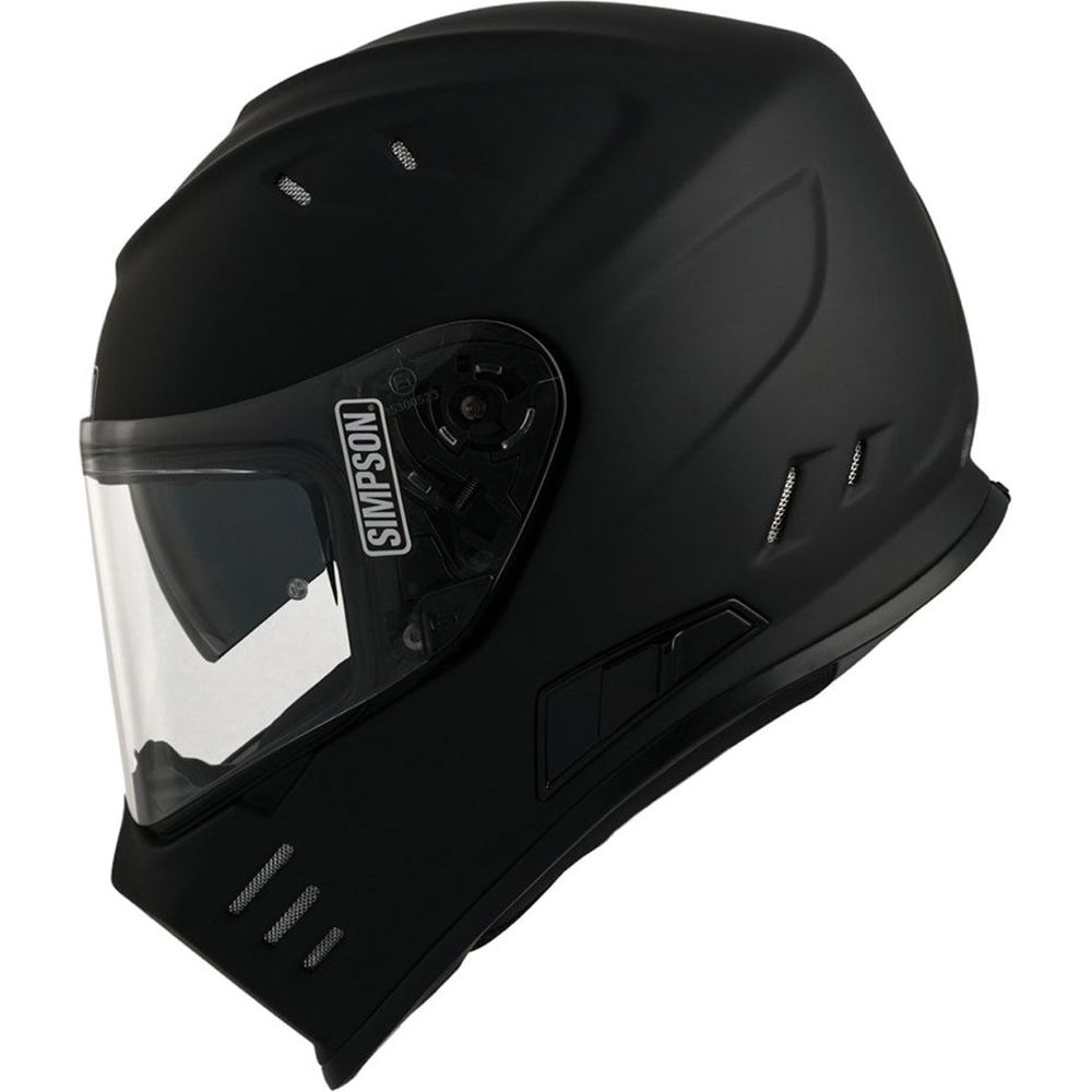 Simpson Venom Solid ECE 22.06 Full Face Helmet Matt Black