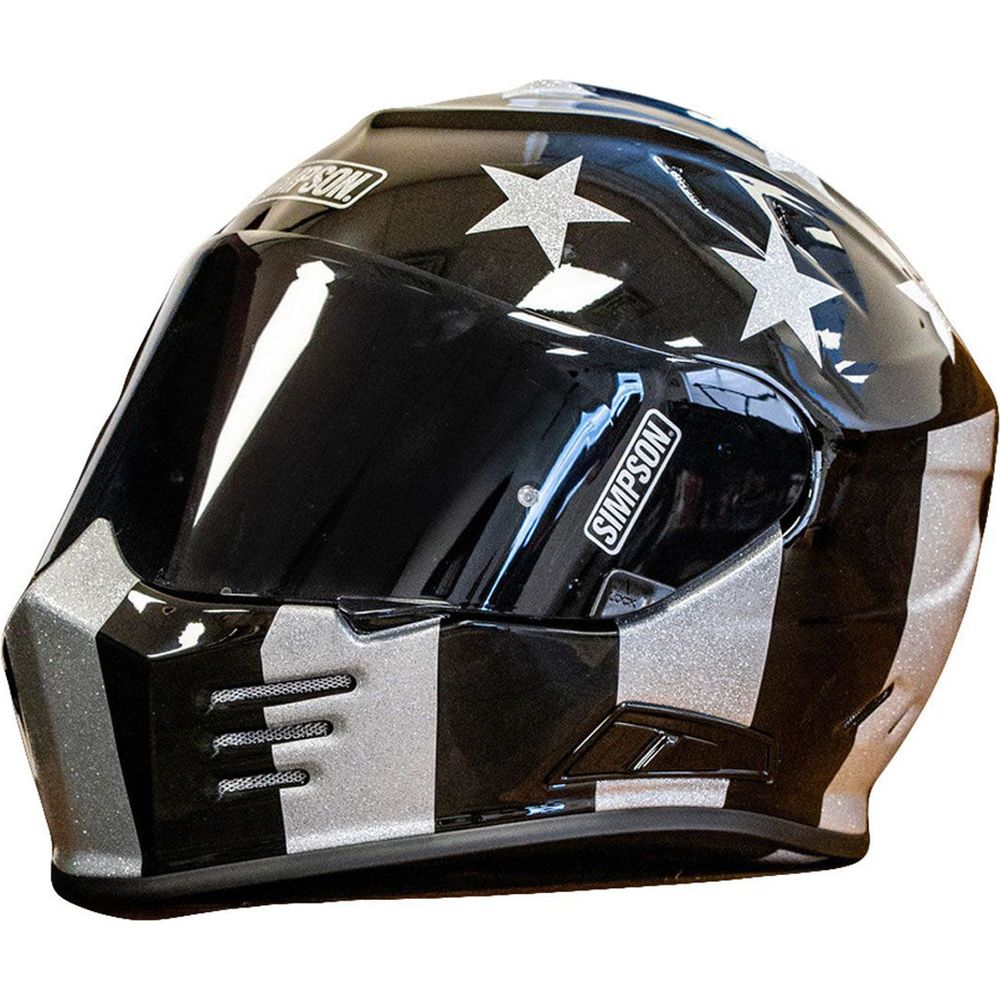 Simpson Venom Sting Rae Full Face Helmet Black  - FREE UK Shipping, FREE 365 Day Returns | Moto Central