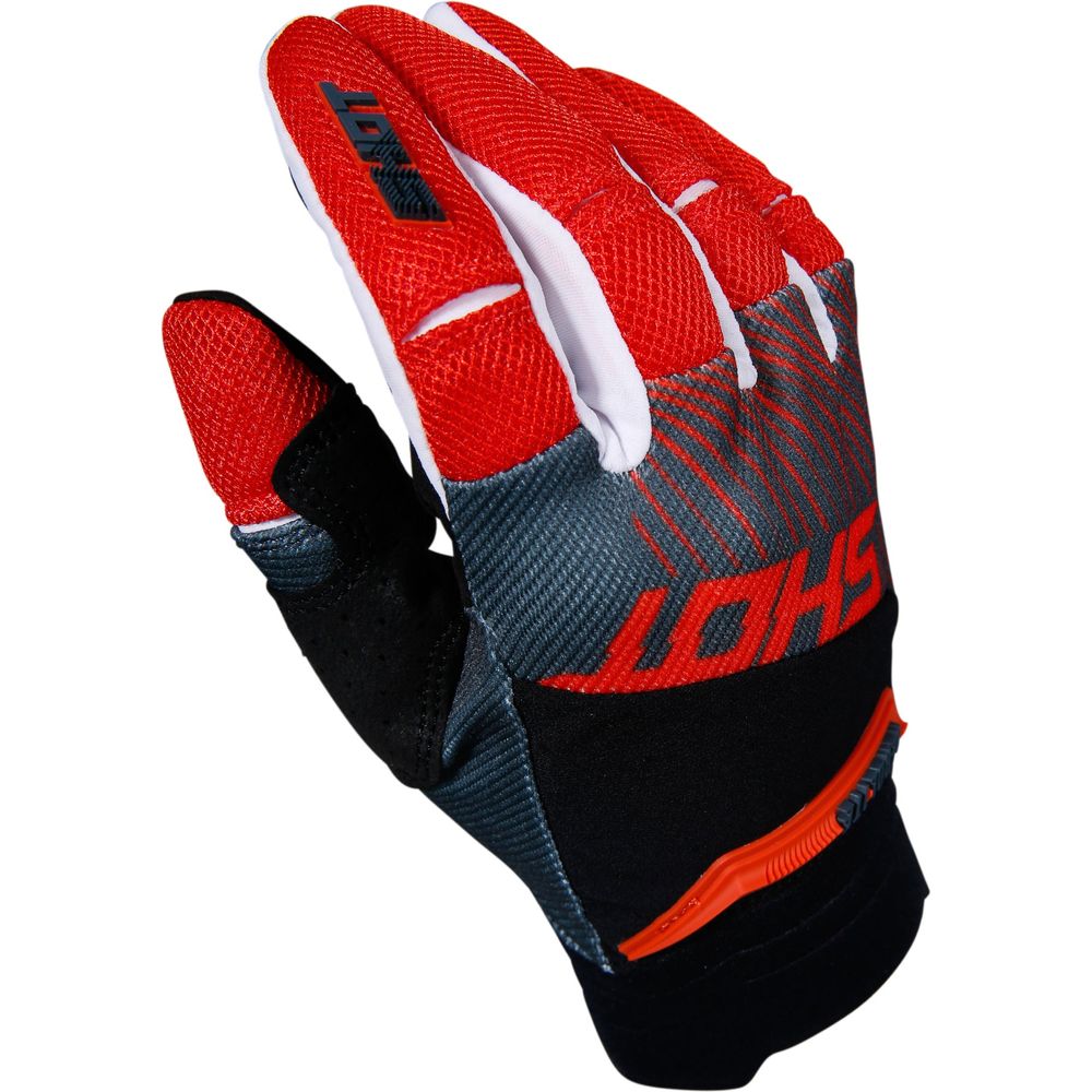 Shot Aerolite Optica Gloves Grey / Red