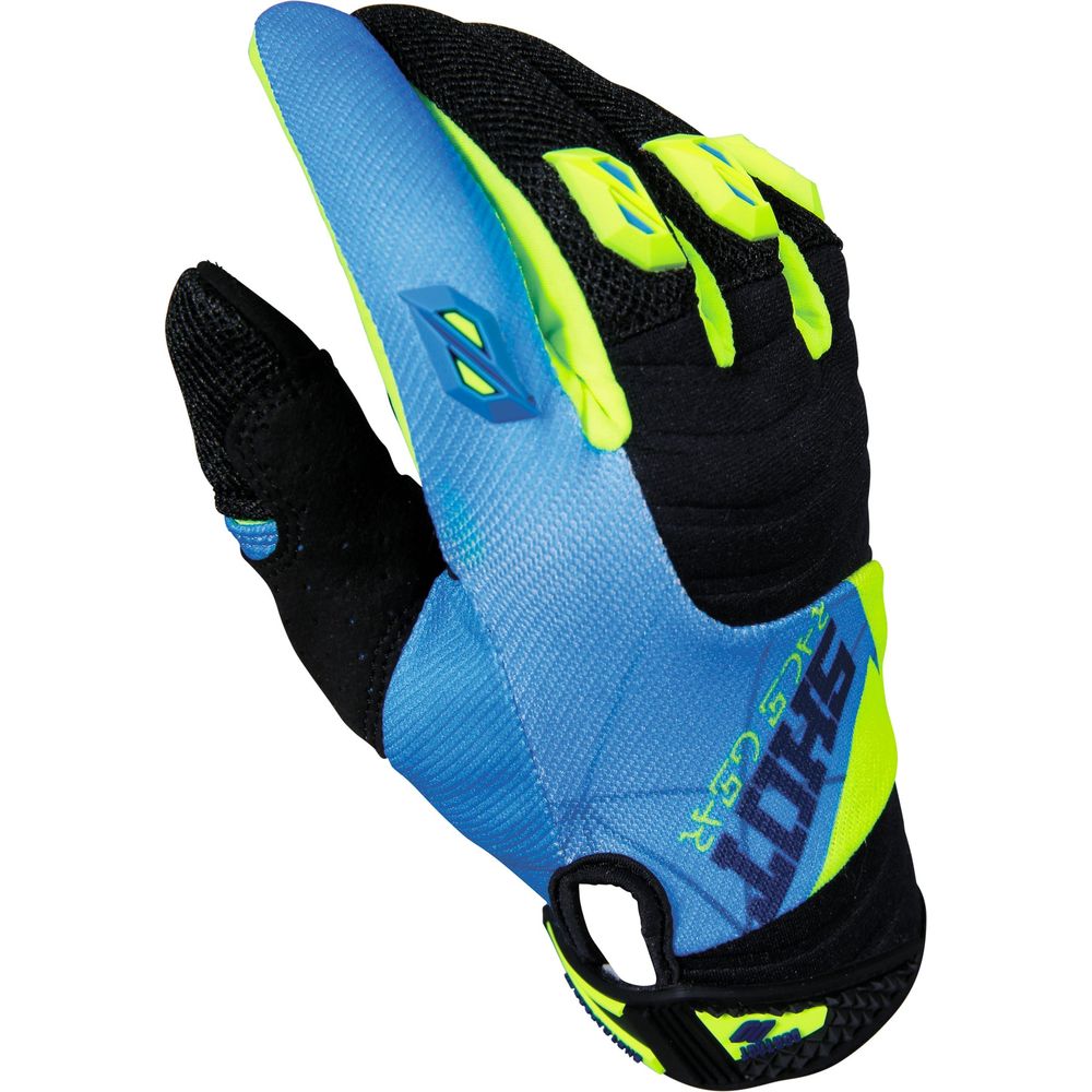 Shot Contact Gloves Infinite Blue / Neon Yellow