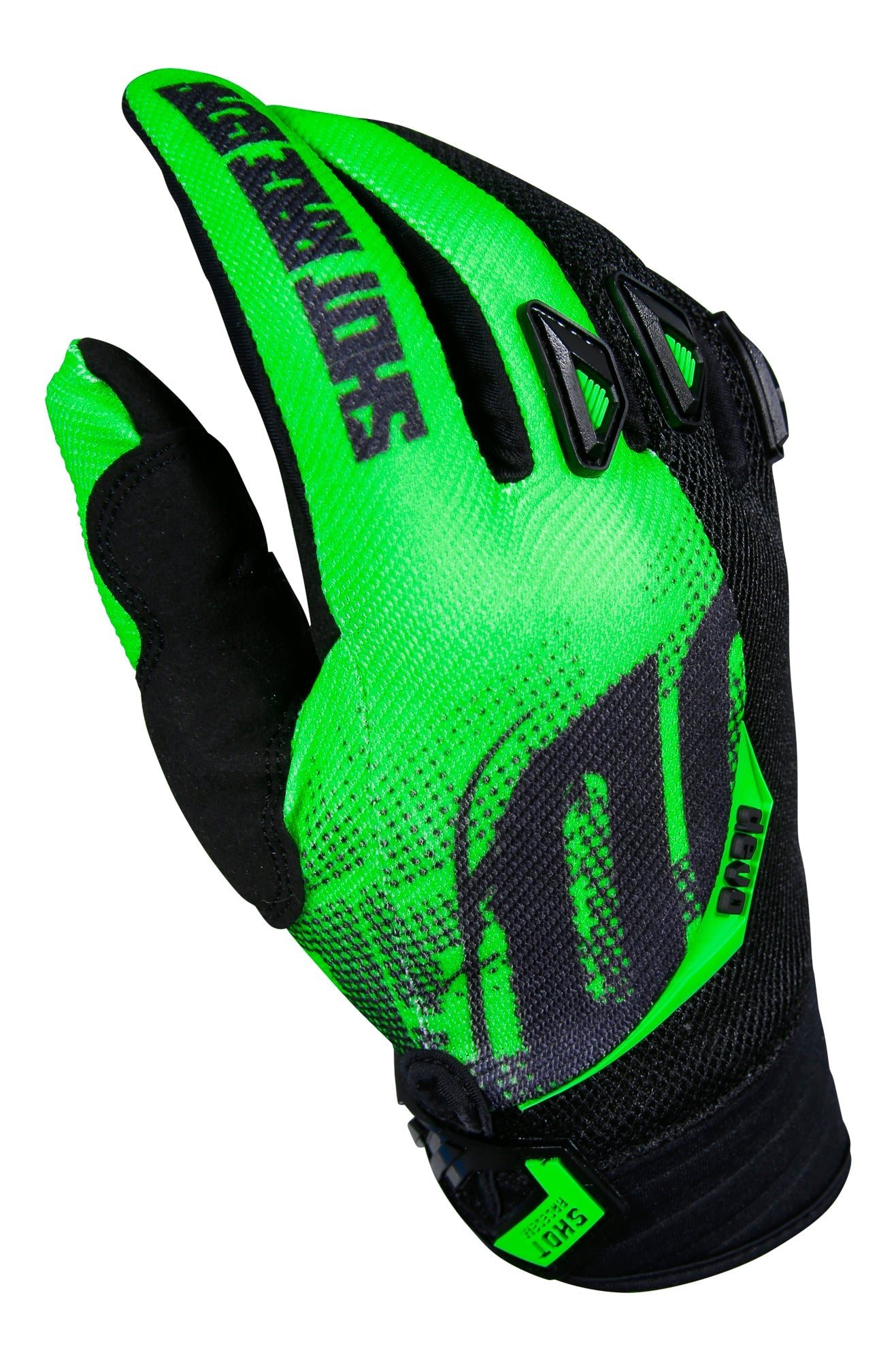 Shot Devo Venom Kids Gloves Neon Green