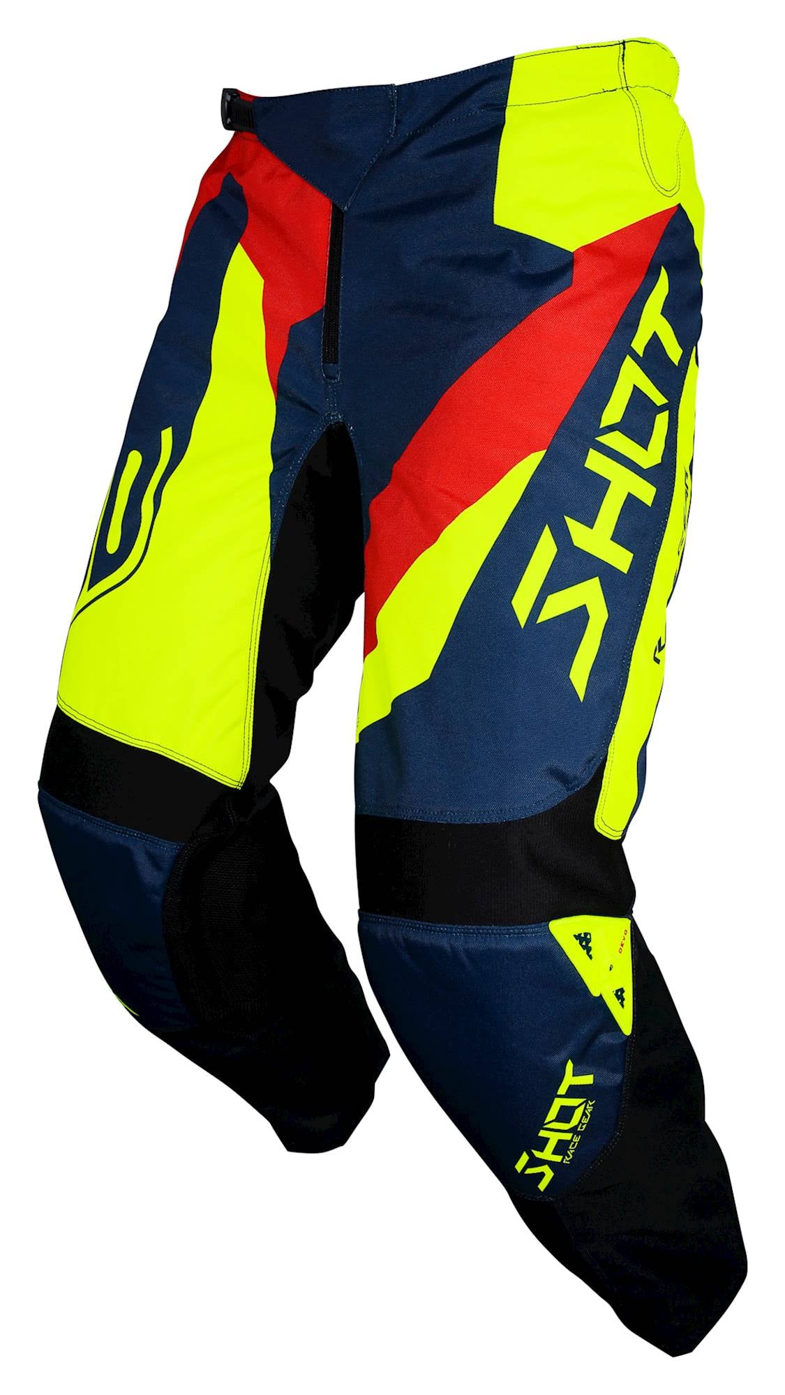 Shot Devo Alert MX Trouser Blue / Red / Yellow - FREE UK Shipping, FREE 365 Day Returns | Moto Central