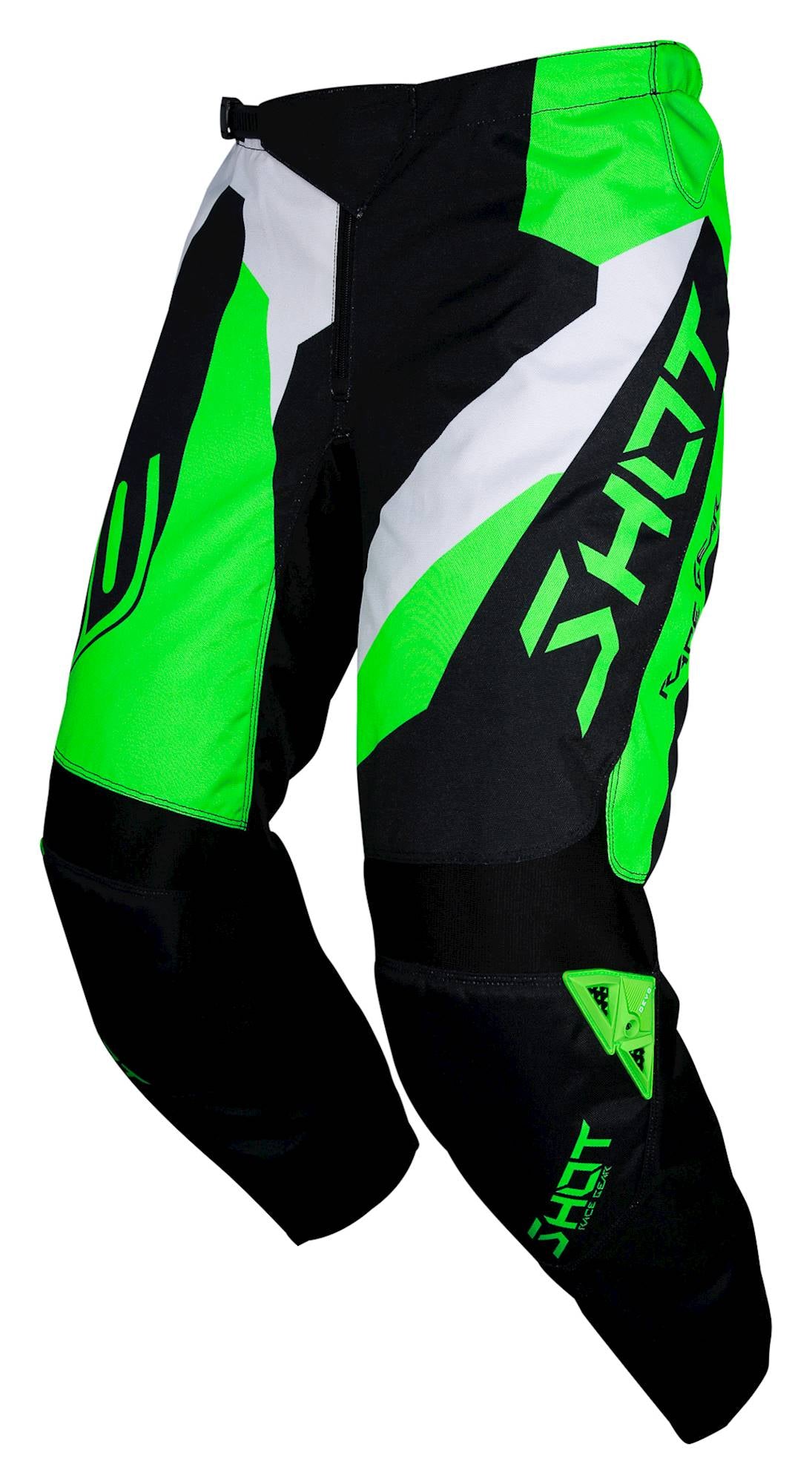 Shot Devo Alert MX Trouser Black / Green / White - FREE UK Shipping, FREE 365 Day Returns | Moto Central