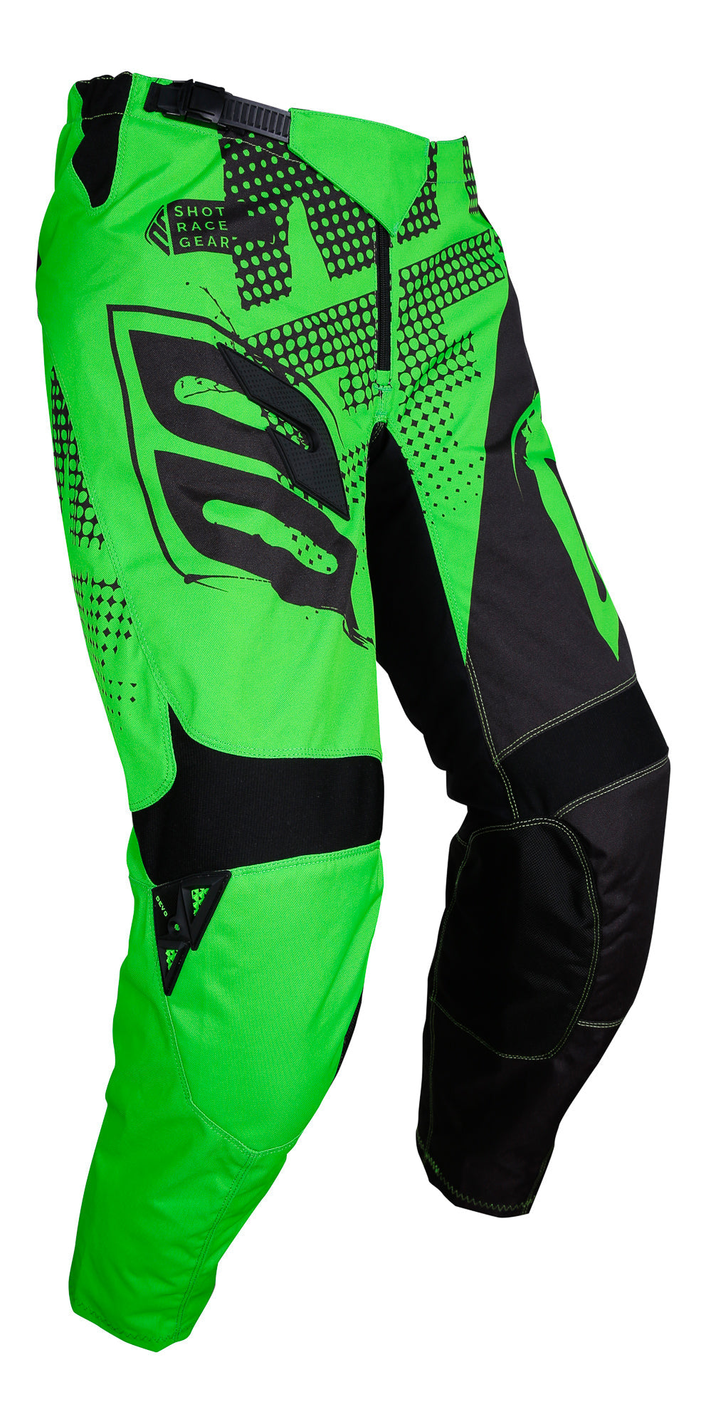 Shot Devo Venom Kids MX Trouser Black / Green