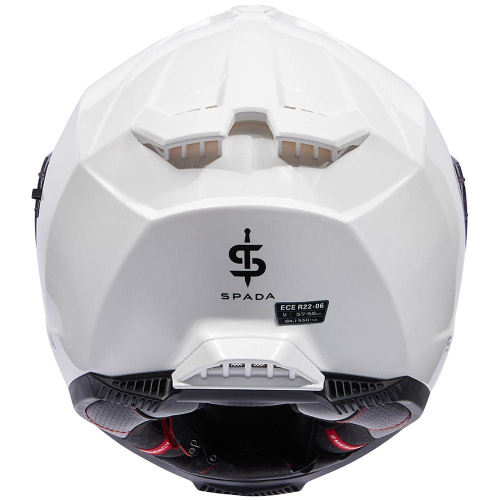 Spada SP18 Full Face Helmet White - FREE UK Shipping, FREE 365 Day Returns | Moto Central