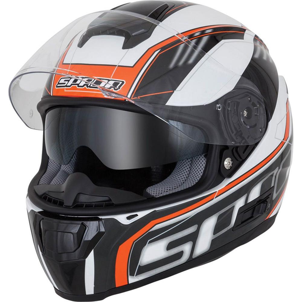 Spada SP16 Gradient Full Face Helmet White / Orange