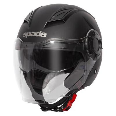 Spada Lycan Open Face Helmet Matt Black  - FREE UK Delivery - Moto Central