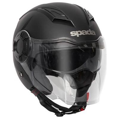 Spada Lycan Open Face Helmet Matt Black  - FREE UK Delivery - Moto Central