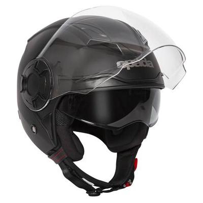 Spada Lycan Open Face Helmet Matt Black  - FREE UK Delivery - Moto Central