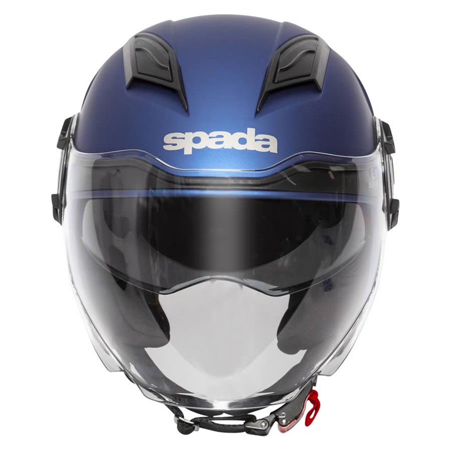 Spada Lycan Open Face Helmet Matt Blue  - FREE UK Shipping, FREE 365 Day Returns | Moto Central