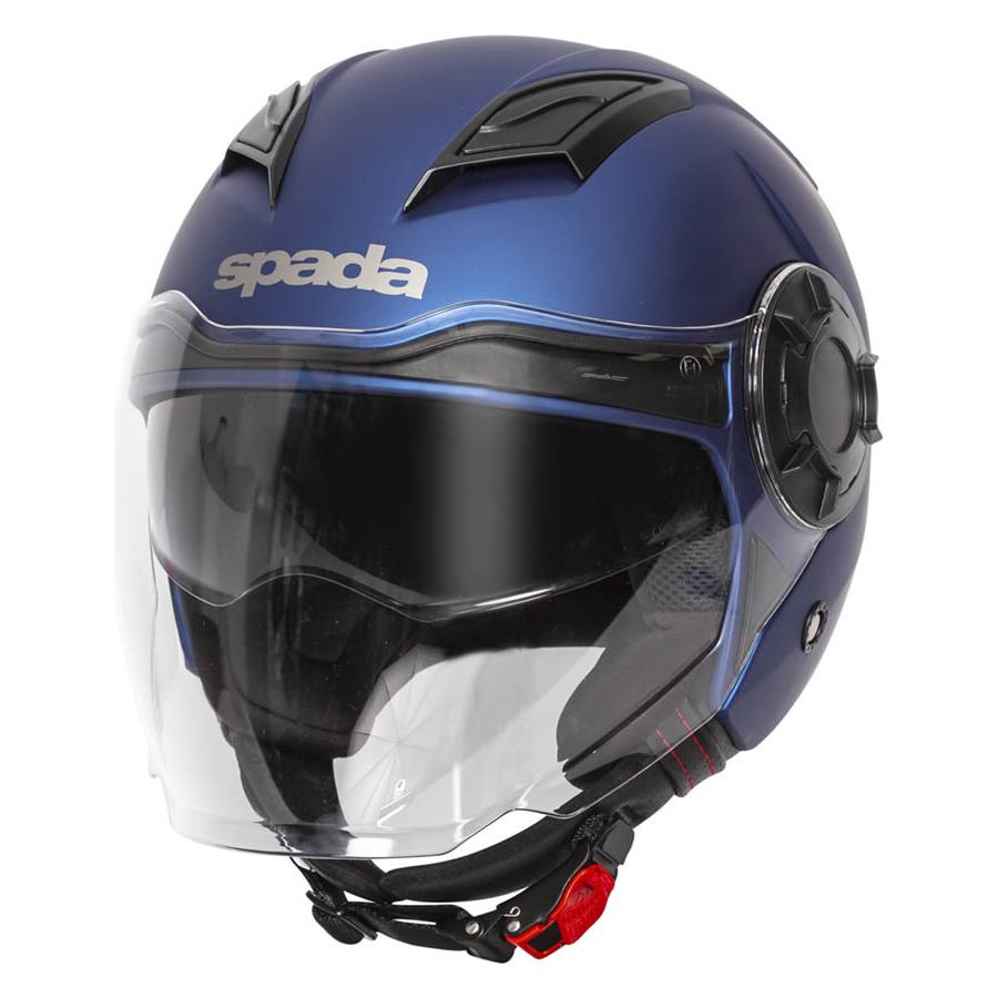 Spada Lycan Open Face Helmet Matt Blue  - FREE UK Shipping, FREE 365 Day Returns | Moto Central