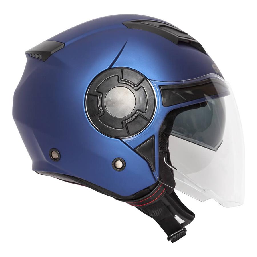 Spada Lycan Open Face Helmet Matt Blue  - FREE UK Shipping, FREE 365 Day Returns | Moto Central