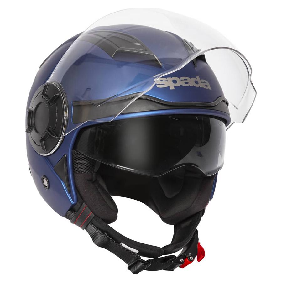 Spada Lycan Open Face Helmet Matt Blue  - FREE UK Shipping, FREE 365 Day Returns | Moto Central