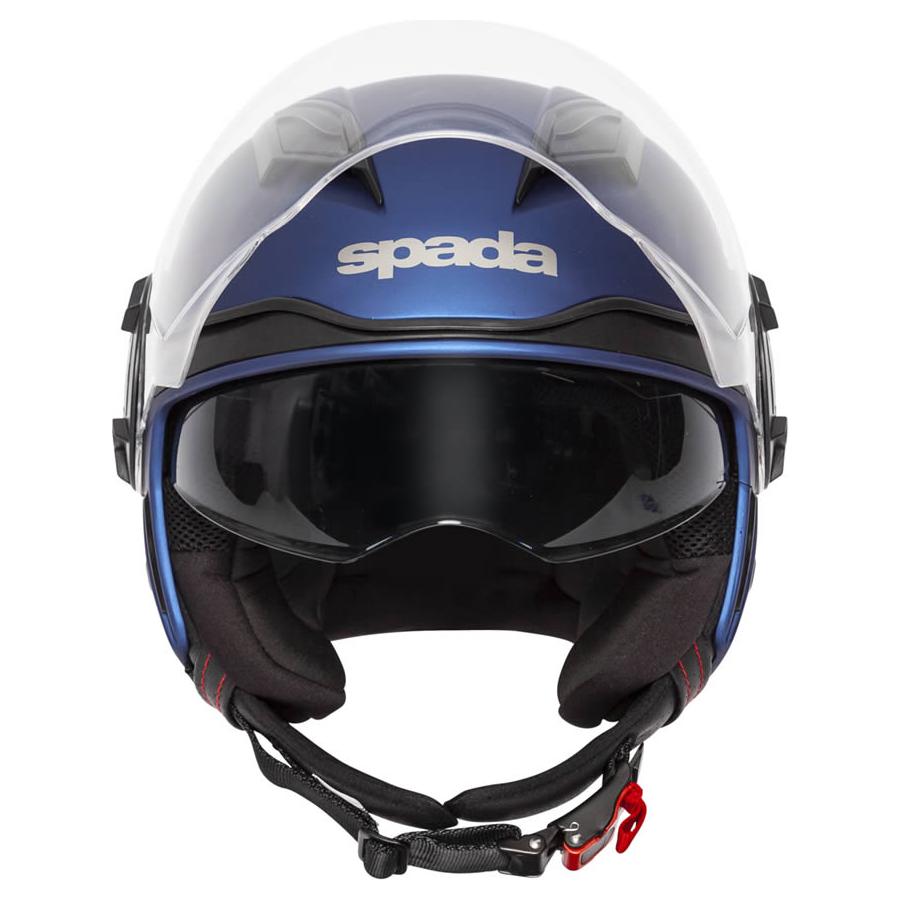 Spada Lycan Open Face Helmet Matt Blue  - FREE UK Shipping, FREE 365 Day Returns | Moto Central