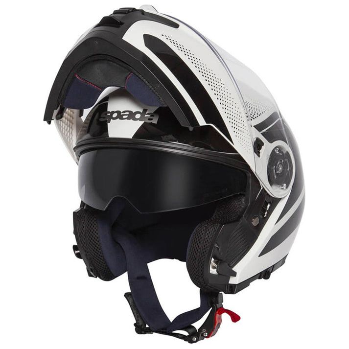 Spada Orion Pixel Flip-Up Helmet White / Black - FREE UK Shipping, FREE 365 Day Returns | Moto Central