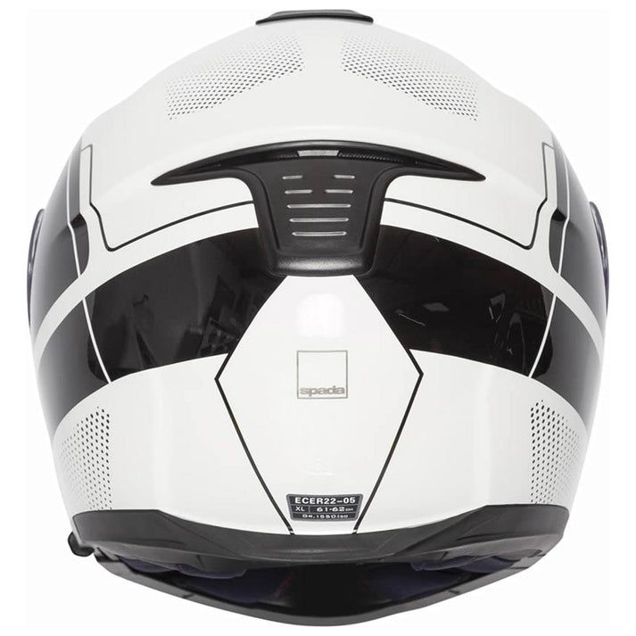 Spada Orion Pixel Flip-Up Helmet White / Black - FREE UK Shipping, FREE 365 Day Returns | Moto Central