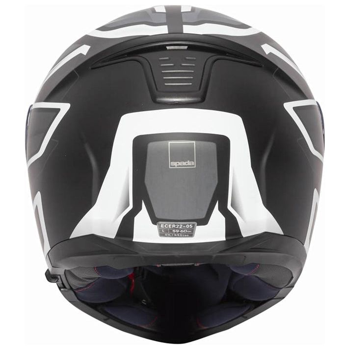 Spada Orion Slate Flip-Up Helmet Matt Black / White / Silver - FREE UK Shipping, FREE 365 Day Returns | Moto Central